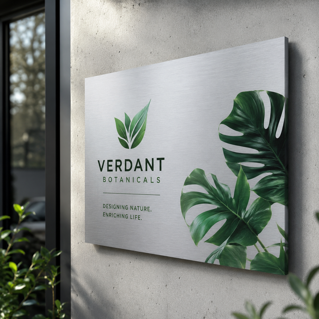 Brushed Aluminum Signs 2