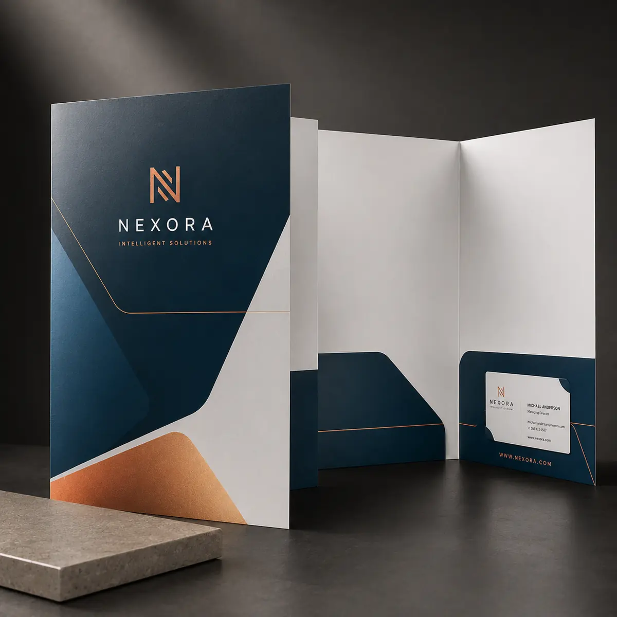 Folders with Soft Touch Finish