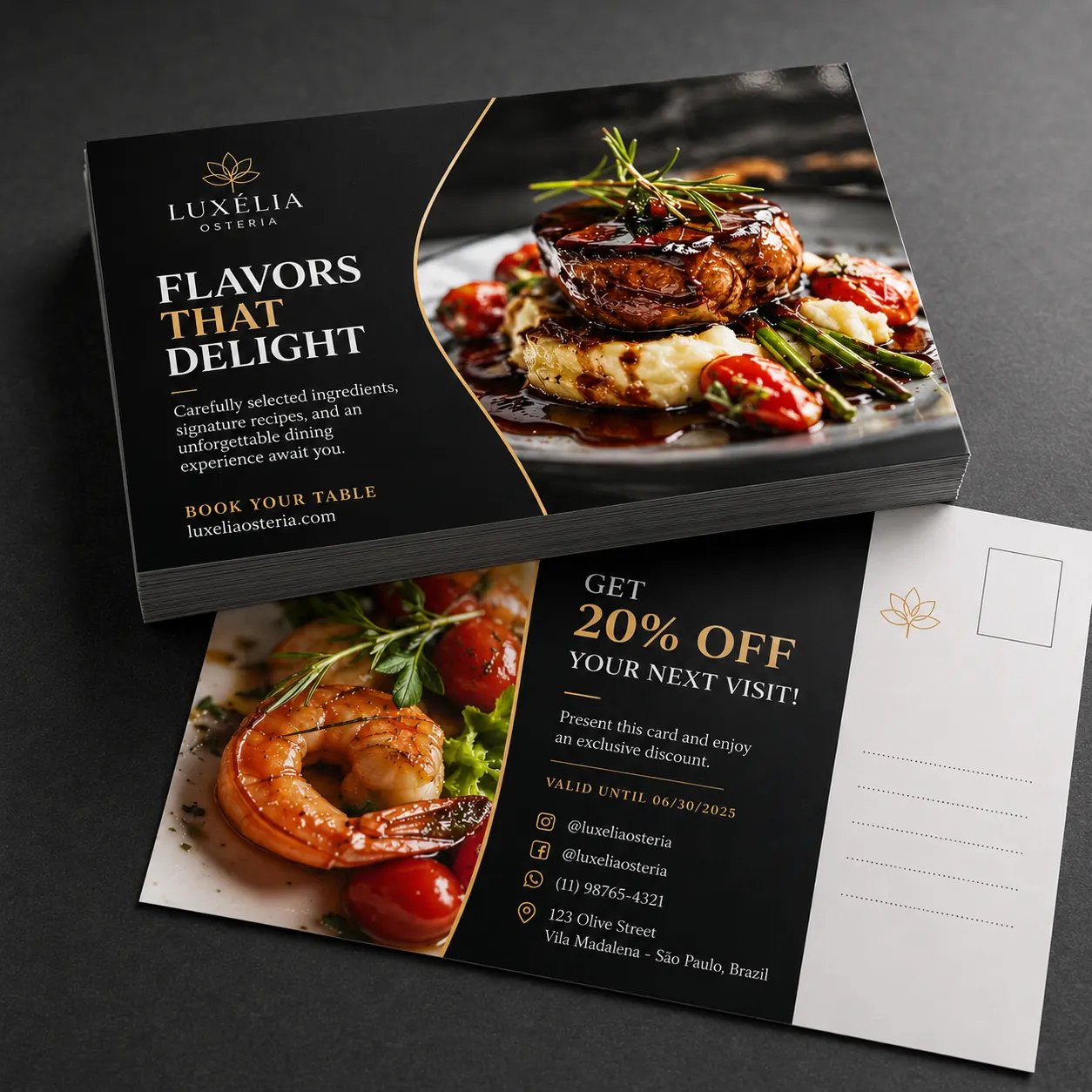 Postcards with UV Coating