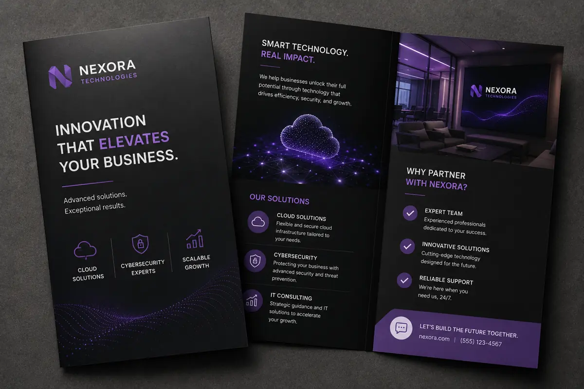 Brochures/Flyers UV Coated