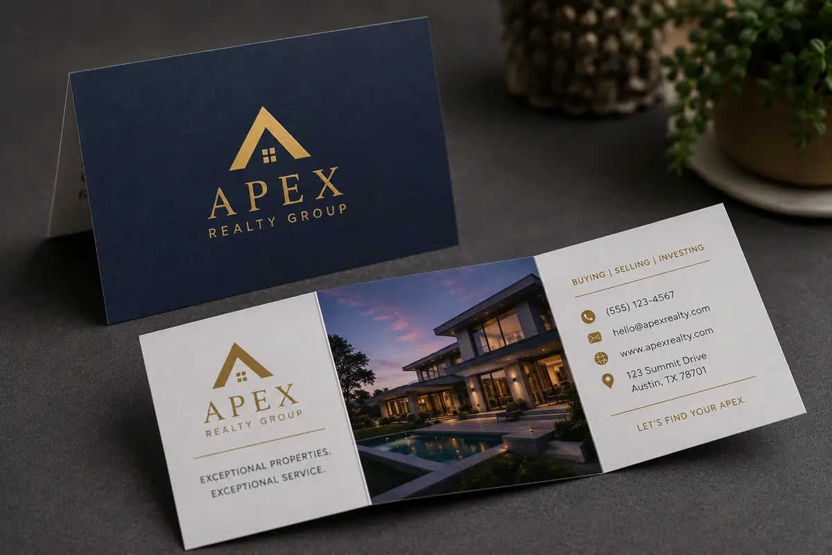 Business Cards With Fold