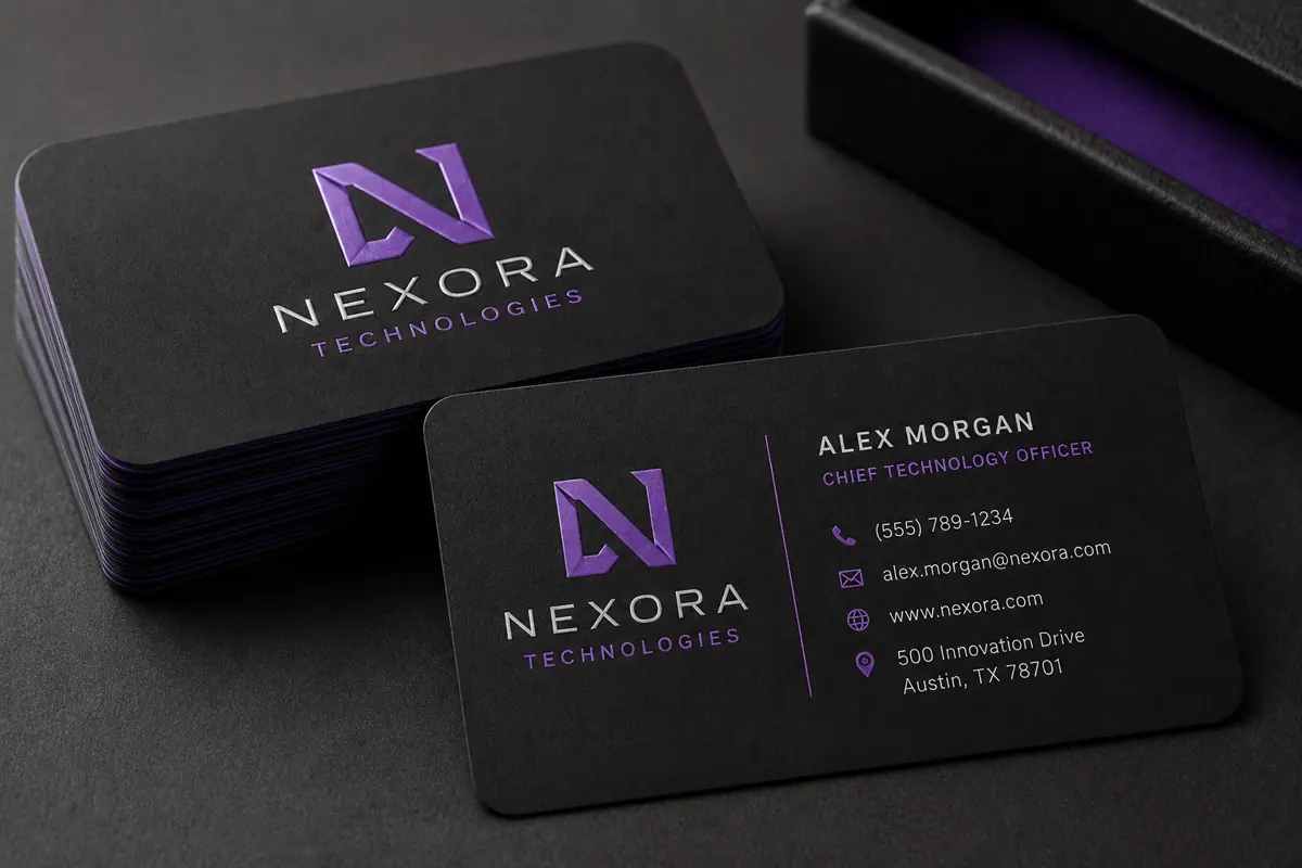 Business Cards with Soft Touch Finish