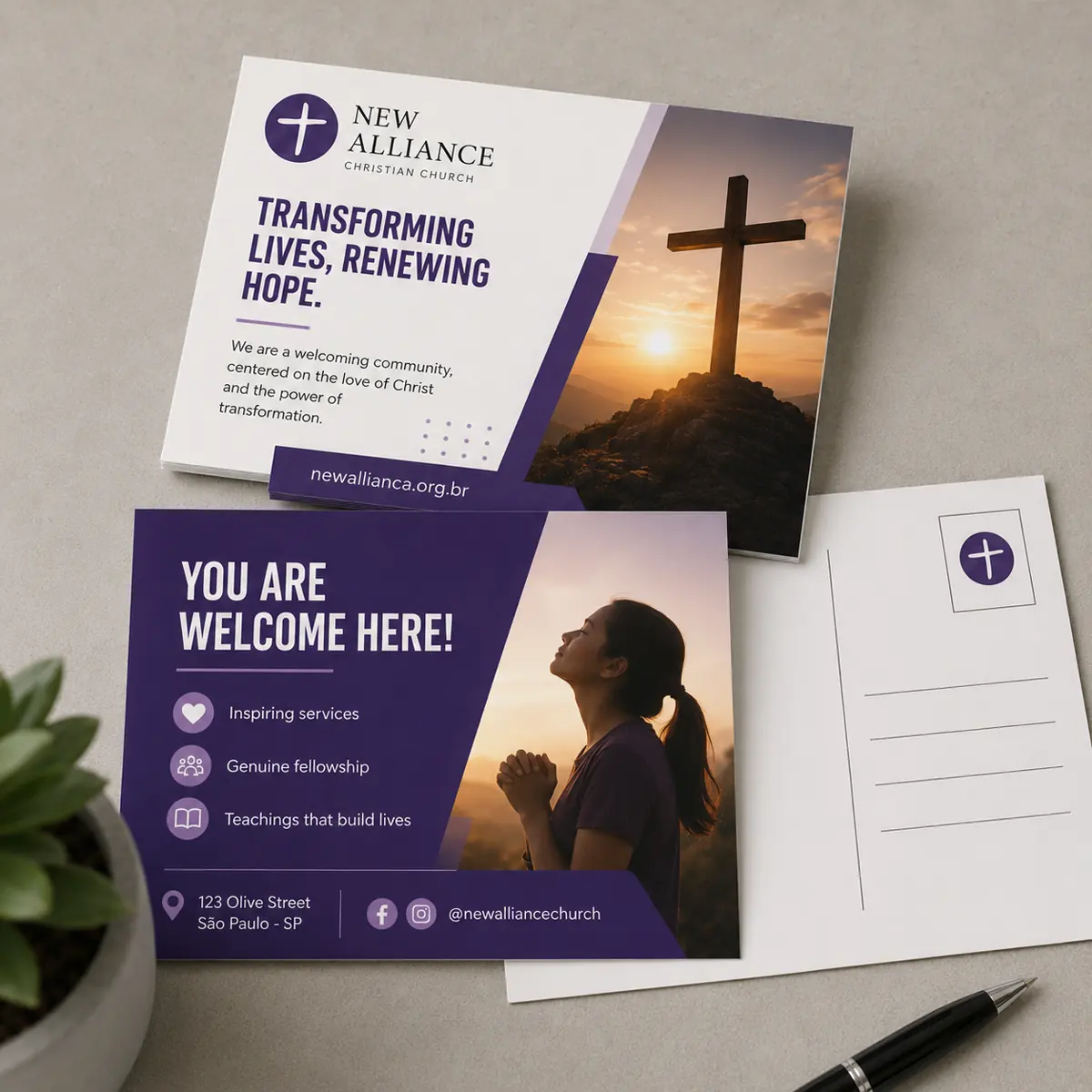 Postcards with Matte Finish