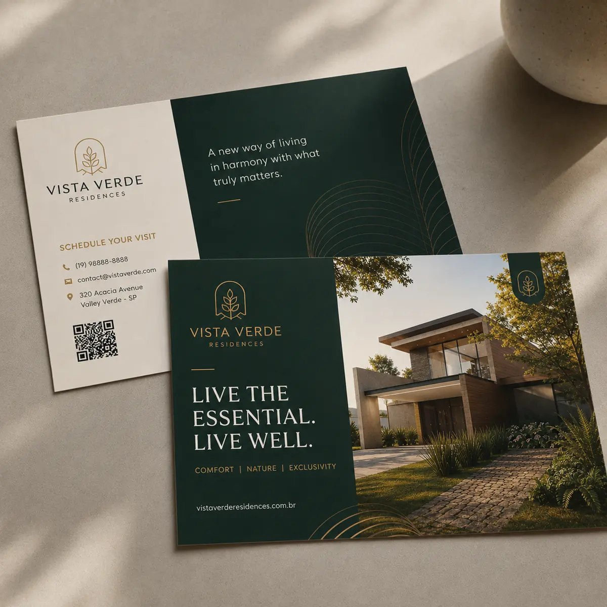 Postcards with Soft Touch Finish