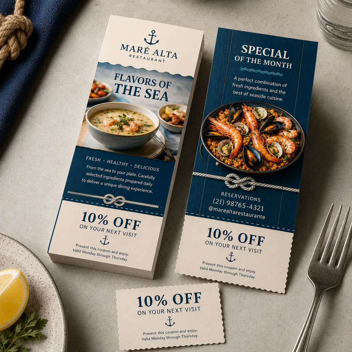 Tear Off Cards with Matte Finish