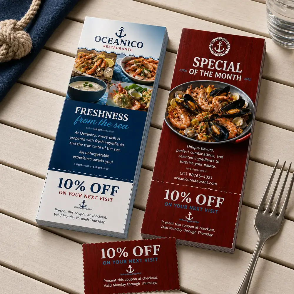 Tear Off Cards with UV Coating