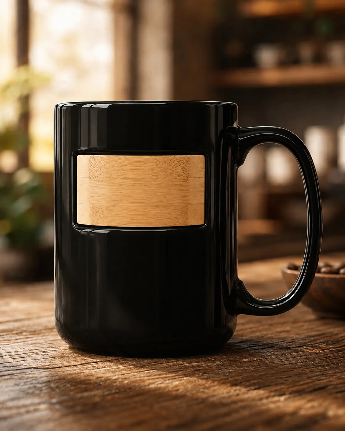 [PROMO-72PK-15OZ-PEEK-A-BAMBOO-MUG] 72 Pack 15 oz Peek-A-Bamboo Stoneware Mug